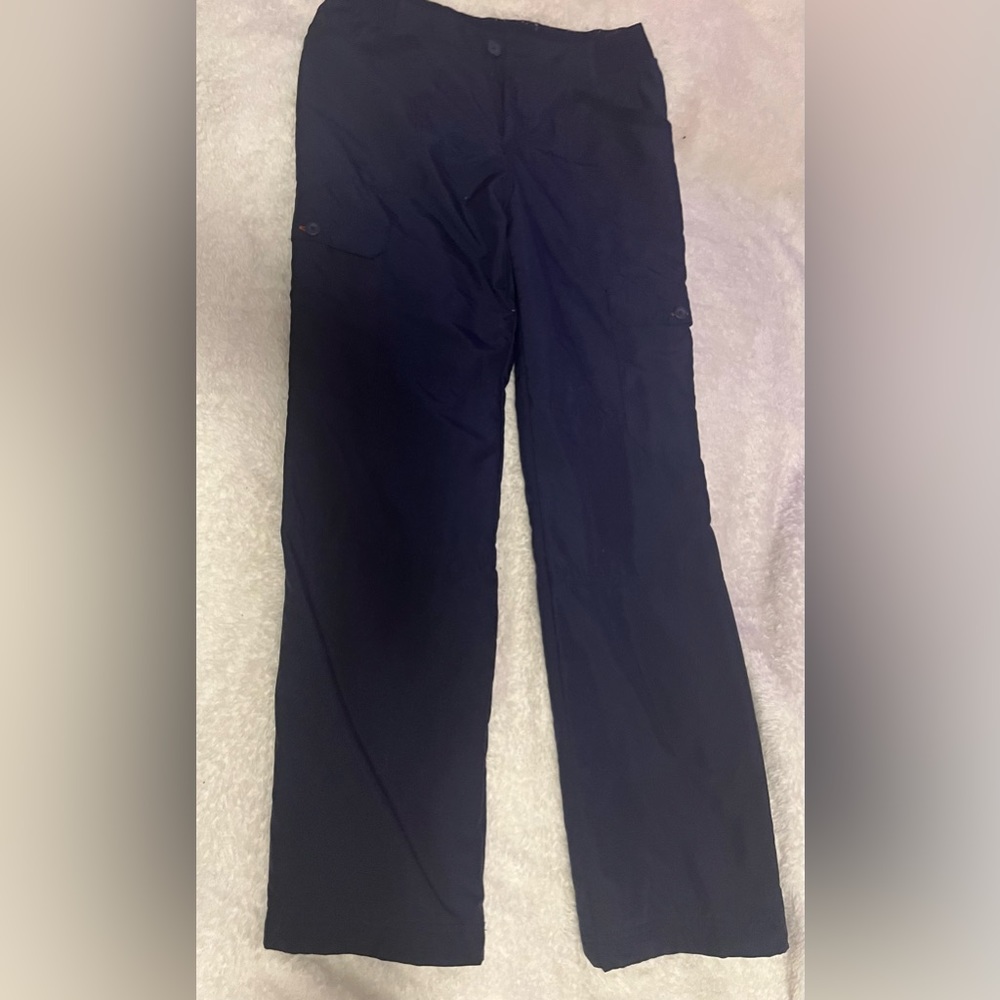 Ocean blue pants, warm from the inside
